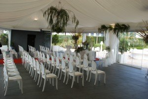 Celebración boda civil en carpa, Petrer(Alicante)